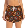 thumbnail image 2 of Balery 60s and 70s Aesthetic1 Pantalones cortos deportivos para mujer con forro y dos bolsillos, elásticos, para entrenamiento, gimnasio, yoga-X-Large, 2 of 7