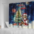 thumbnail image 4 of Merry Christmas and Happy New Year Santa Collie Holiday Xmas Winter 2025 Shower Curtain Collie Dog Lover Gifts Idea Waterproof Bathroom Bathtub Curtain - 00024, 4 of 5