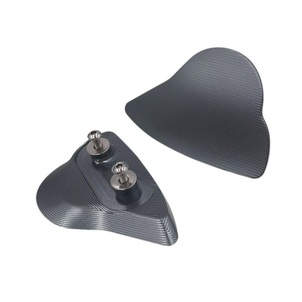 2x Placas de bloqueo de espejo Accesorios de motocicleta Alto rendimiento Premium Resistente gris