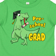 thumbnail image 4 of Inktastic Green Dinosaur Pre-school Grad with Cap and Diploma Boys or Girls Toddler T-Shirt, 4 of 5