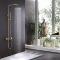 thumbnail image 2 of Exposed Rainfall Shower Head with Hand Shower Head and Tub Filler with Rough-in Valve, 2 of 5