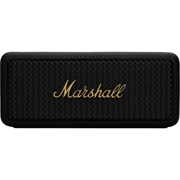 Refurbished Marshall 1006234 EMBERTONBKBR Emberton BT Portable Speaker, Black/Brass