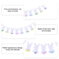 thumbnail image 5 of Soimiss Easter Garland Felt White Bunny Decor Party Layout 1 Set, 5 of 8