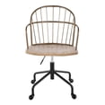 thumbnail image 3 of LumiSource Black Metal, Antique Copper, White Washed Wood Riley Adjustable Office Chair, 3 of 6