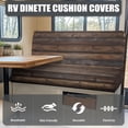 thumbnail image 4 of Garronmavis Plank RV Dinette Cushion Covers Beach Camper Cushion Slipcovers 2 Pack Soft RV Dinette Couch Covers for RV Camper Accessories, 4 of 7