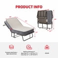 thumbnail image 2 of Puremind Lit Pliant avec Matelas de 4 Pouces Inclus, Lit Escamotable avec Roulettes Verrouillables, Lit Portable 75 Pouces x 46 Pouces pour Invités/familles, Standard, 2 of 6