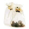 thumbnail image 1 of Bolsas de regalo SumDirect Rose Organza 10 x 15 cm - 50 unidades amarillas, 1 of 7
