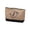 E, variant on Jute Bag Makeup Bag And Cosmetic Clutch Purse with Canvas Initial Print. A Women's Key Bag Or Phone Clutch Bag for Daily Use And Travel