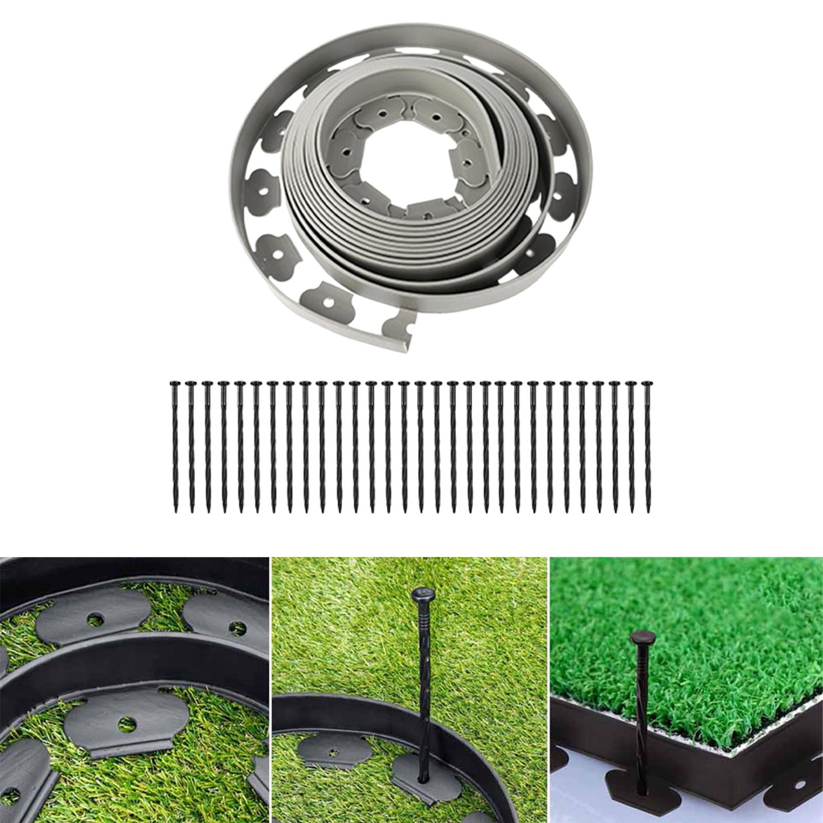 Landscaping Edging Garden Edging Coil Garden Landscape Edging Borders for Lawn Landscaping 10cm Gray