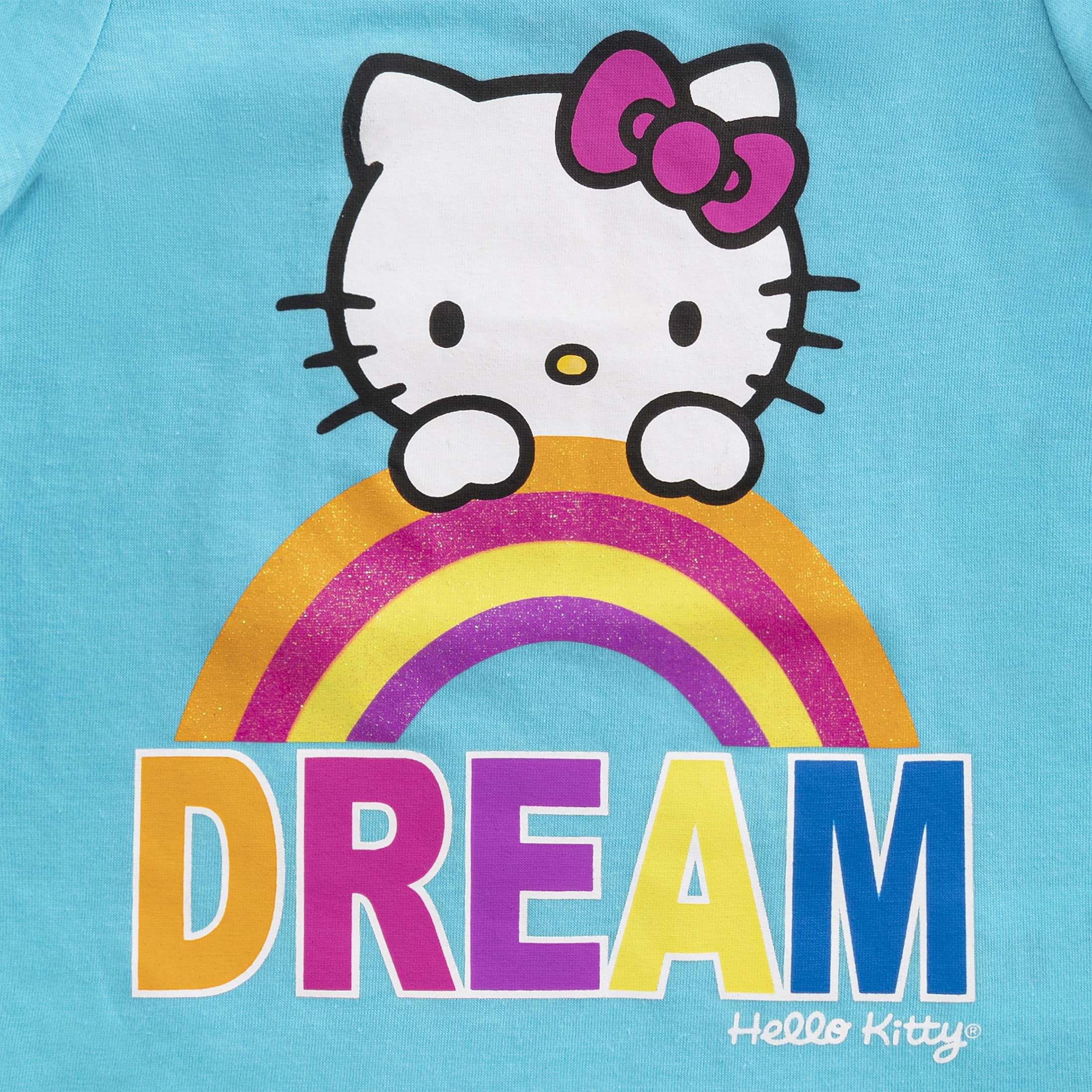 Hello Kitty Sanrio Short Sleeve T-Shirt (Girls), 4 Pack, Sizes 2T-12