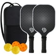 thumbnail image 4 of Raqueta de fibra de carbono con forma de panal para deportes al aire libre, pala de Pickleball, 4 of 6