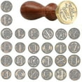 thumbnail image 1 of Wax Seal Stamp Brass Head Sealing Stamp For Invitation Letter Wooden Handle, 1 of 2