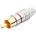 thumbnail image 3 of RCA Male Plug Adapter, Audio Phono Gold Plated Solder Connector,Hi End - 12-Pack,Silver, 3 of 7
