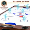 thumbnail image 5 of 55in Combo Game Table – Electric Air Hockey, Foosball, Ping Pong & Poker, 4in1 Multi-Game Table for Home & Game Room Fun, 5 of 6