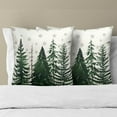thumbnail image 5 of Christmas Pine Tree Throw Pillow Covers Inch White Snowflake Pillow Cases Set of 2 Holiday Cushion Case Decoration for Bed Sofa Couch, 5 of 7