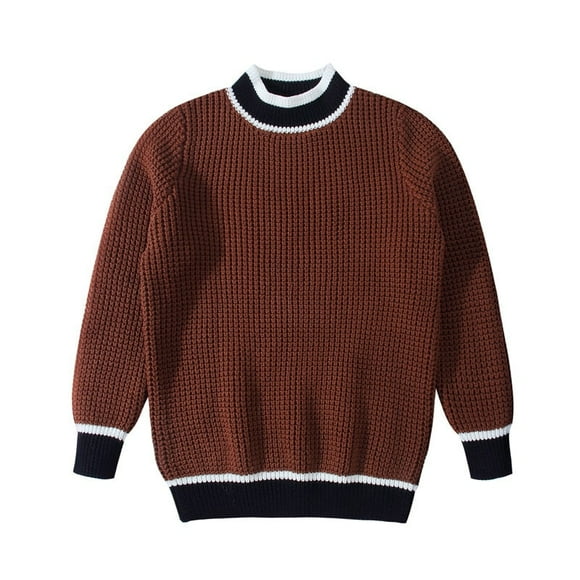 vintage Knitted Sweaters for Boys Girls Autumn Winter Children Brother Sister Matching Outfits