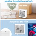 thumbnail image 4 of Tholdsy Termómetro inteligente Digital para dormitorio interior Tuya WiFi ℃/℉ Higrómetro Indicador electrónico con Medidor de conexión Electrónica Blanco, 4 of 6