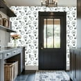 thumbnail image 6 of Peel and Stick Wallpaper Canvas Contact Paper Lamp light bulb hand drawn seamless design Light big ideas inspiration Self Adhesive and Removable 17in x 118in, 6 of 8
