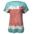 thumbnail image 4 of Birdeem Mode Femmes Été T-Shirt Imprimé Ample Col Rond Manches Courtes Blouse Décontractée, 4 of 5