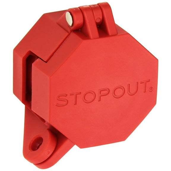 Stopout Glad Hand Lock, Plastic, Red, Universal KDD477