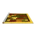 thumbnail image 2 of Ahgly Company Machine Washable Indoor Rectangle Abstract Yellow Contemporary Area Rugs, 5' x 8', 2 of 4