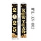 thumbnail image 2 of Decoraciones de pancartas de puerta de feliz año nuevo negro - 2025 Banners colgantes de puerta de porche delantero de año nuevo negro dorado （30 * 180 cm）, 2 of 5