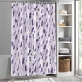 thumbnail image 3 of Lavender Flower Fabric Shower Curtain Purple Floral Washable Shower Curtains for Bathroom, Waterproof Bath Curtain with Hooks Home Decor 72x84in, 3 of 8