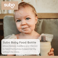thumbnail image 3 of Subo Baby Food Bottle | No Mess Baby Toddler Self Feeder | Squeeze Free Design for Purees, Smoothies, Yogurt, Oatmeal, or Thickened Liquids | Reusable Silicone Washable Cup (Oatmeal), 3 of 9