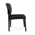thumbnail image 2 of Pemberly Row Chaise d'Appoint Sans Accoudoirs pour Réception en Polyuréthane, Noire, 2 of 5