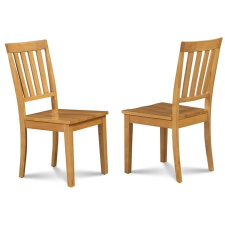Oak Unfinished Chair - Dining Chair in Oak Finish - Set of 2