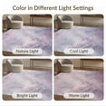 thumbnail image 7 of ODIKA 9'x12' Washable Area Rug Starry Watercolor Dreamy Galaxy Twinkling Stars Constellation Purple Flowing for Master Suite, California King, Under Bed, Non-Shedding, Easy Care, 7 of 7