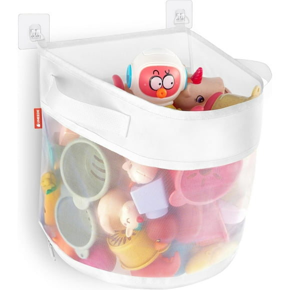 UNEEDE Bath Toy Organizer,4 Gallons Bathtub Toy Storage Organizer,Quick Access Bath Toy Holder For Bathtub,Baby Organizer And Storage,Quick Dry Baby Bath Toy Storage For Tub,Mesh Shower Caddy