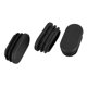 thumbnail image 4 of Tapa de extremo de tubo para pata de silla de mesa ovalada, 40 mm x 20 mm, 20 unidades, color negro, 4 of 5