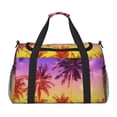 thumbnail image 1 of Disketp Palm Trees at Sunset Bolsa de Viaje Tipo Duffle, Bolso de Mano para Fin de Semana para Mujer, Bolsa de Gimnasio Ligera para Hombre, Esencial para Viajes, 1 of 7