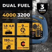 Firman 4000W Dual Fuel Inverter Portable Generator WH03242