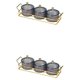 thumbnail image 1 of Bewildely Platos para refrigerios Contenedor de almacenamiento Bandeja de frutas para encimera 3 tazones Type3 NO3, 1 of 1