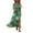 73# Green, variant on Women Ruffle Floral Maxi Summer Dress Off Shoulder Short Sleeve Backless Flounce Bodice Slit Hem Beach Dresses Green S
