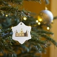 thumbnail image 7 of 3drose, King Crown, 3 inch Snowflake Porcelain Ornament, 7 of 7