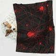 thumbnail image 6 of Pofeuu Red Spider On The Web Print Puppy Blanket,Dog Blankets,Pet Blanket Cozy Cat Blankets for Indoor Cats, Fuzzy Pet Blanket for Kitten Doggy Dog Blankets-Medium, 6 of 8