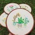 thumbnail image 4 of Rongfmy 4 inch - 10 inch Round Adjustable Embroidery Hoops Imitation-wood Plastic Circle 17cm, 4 of 6
