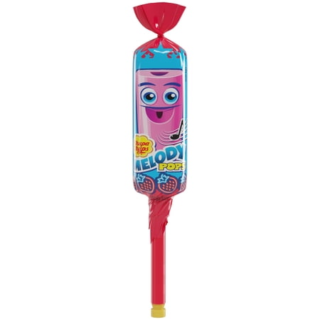 Chupa Chups Melody Pop, Assorted Flavors, Whistle Lollipops, Individually Wrapped Candy, 1 Lollipop