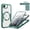 Darkgreen, variant on Decase for iPhone 17e/16e Magnetic Case,Clear Full-Body Protective Case,Compatible with Mag-Safe,Rugged Silicone Hybrid Slim Clear Cover with Built in Screen Protector for Women Men,Pink