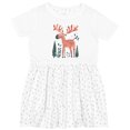 thumbnail image 3 of Inktastic Cute Moose in Forest Girls Toddler Dress, 3 of 5