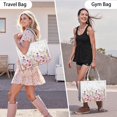 thumbnail image 6 of Large Capacity Tote Bag,Pioneer Flower Floral Print Pattern Handbag Fashion Luxury Tote Bag,15.7"x13"x 5.1" Inches,Laptop Compatible, 6 of 6