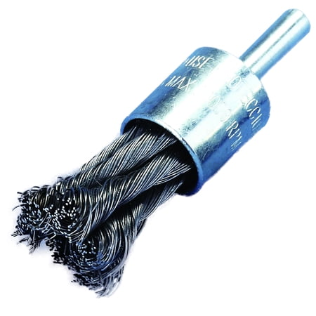 Twist Knot End - 3/4 in. x 1/4 in. Shank Twist Knot Wire End Brush