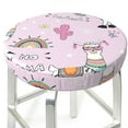 thumbnail image 3 of Haiem No Drama Llama Cushion Round Bar Chair Seat Cover Bar Chair Cushion Covers Elastic Washable Bar Chair Cover,Protects from Scratches and Stains-12 inch, 3 of 7