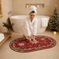 thumbnail image 4 of Gogreen Bath Mat - Bathroom Mat Rug Non Slip Super Absorbent Stain Resistant Quick Dry Bathroom Rug-Bath Mat for Bathroom Floor Bathtub Vanity-Bathmat Bath Rug (Christmas Snowflake, 20"x32"), 4 of 6