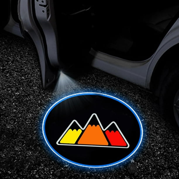 2Pcs Car Door Lights Logo Projectors Compatible with Toyota Vehicle Truck  Trailer SUV. Wireless Car Door Projector Tri-Color Mountain Logo Light HD  LED Courtesy Ghost Shadow Welcome Lamp. 