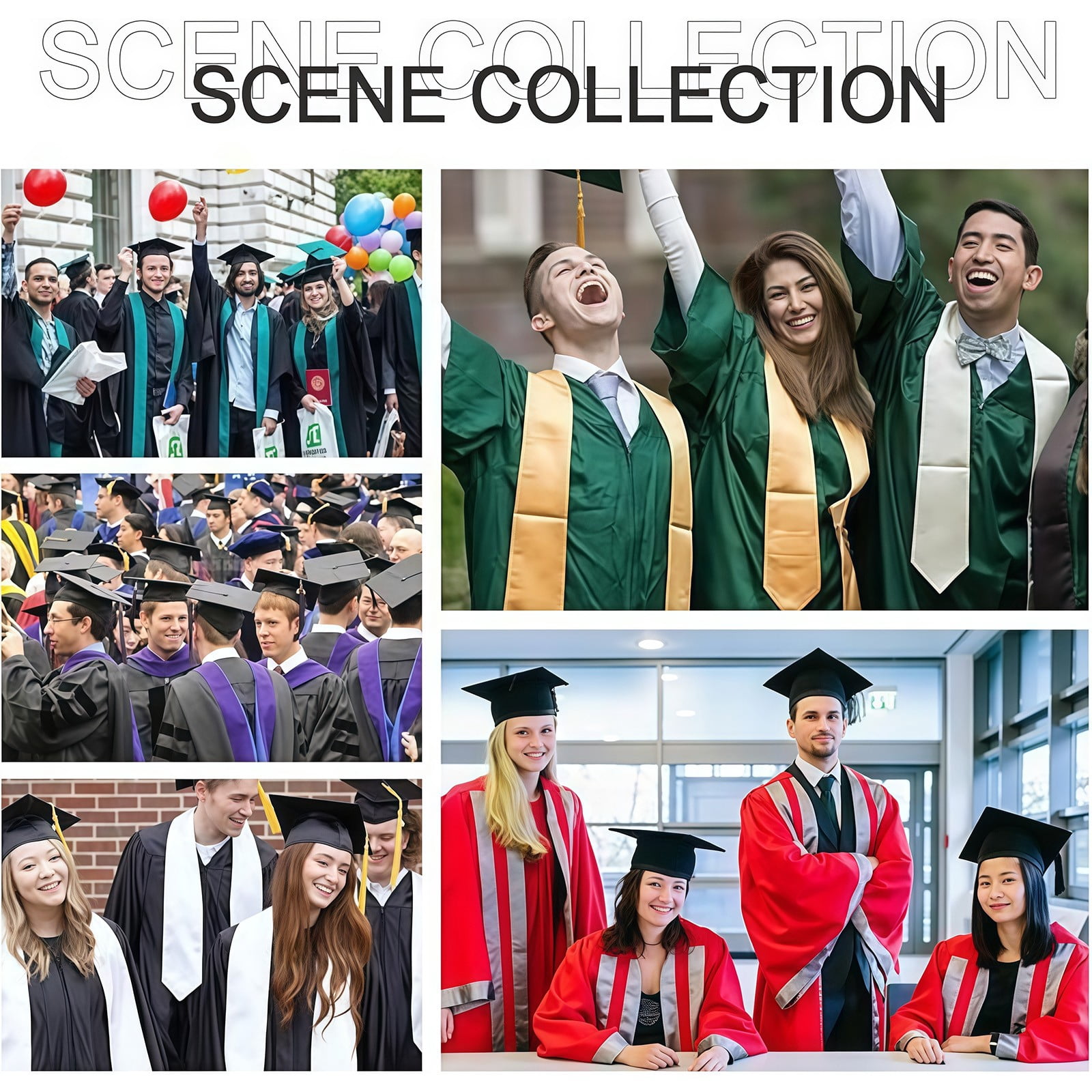 QASIEATN Graduation Stoles Class of Personalized Graduation Stole Grad Stole Daily Wear Casual Accessories Tie for Women