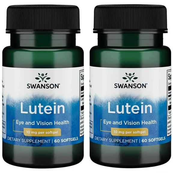 Swanson Lutein 10 mg 60 Sgels 2 Pack